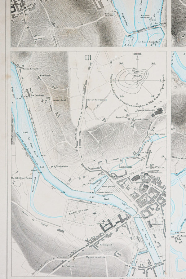 Carte marine ancienne – Côtes d’Armor