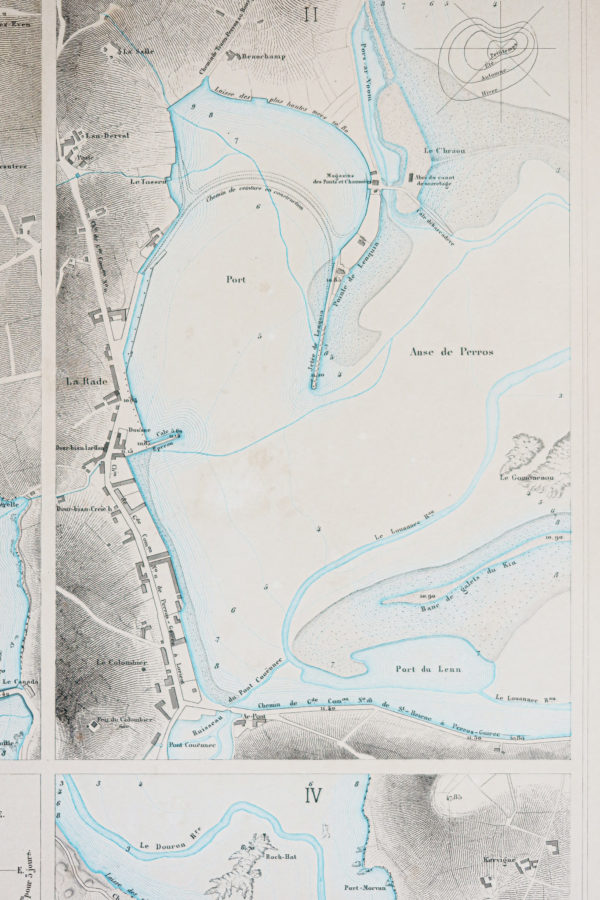 Carte marine ancienne – Côtes d’Armor