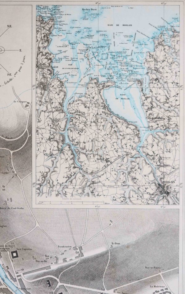 Carte marine ancienne – port de Morlaix – Image 2