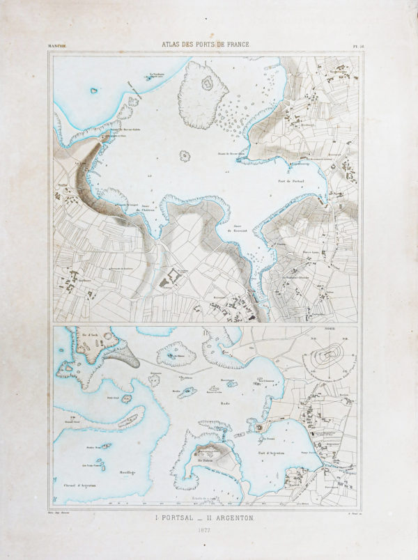 Carte marine ancienne – Portsall – Argenton