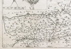 Carte géographique ancienne du Périgord et Sarlat