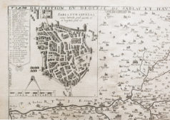 Carte géographique ancienne du Périgord et Sarlat