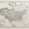 Carte ancienne de la Bretagne - Maine - Anjou