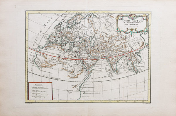 Carte géographique ancienne de l’Ancien Monde