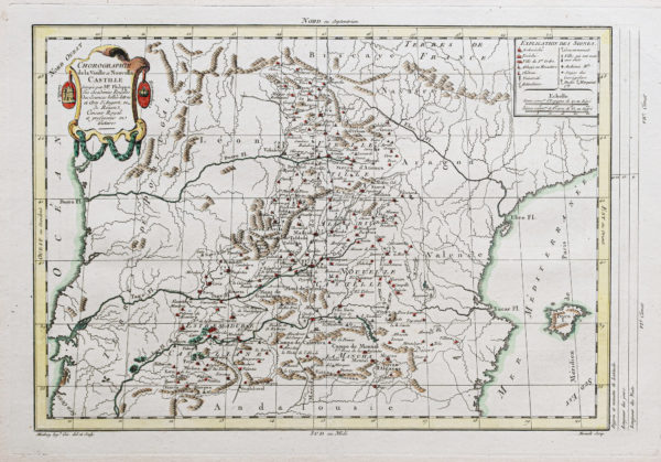 Carte chorographique ancienne de la Castille