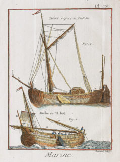 Gravure ancienne - Marine