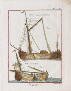 Gravure ancienne - Marine