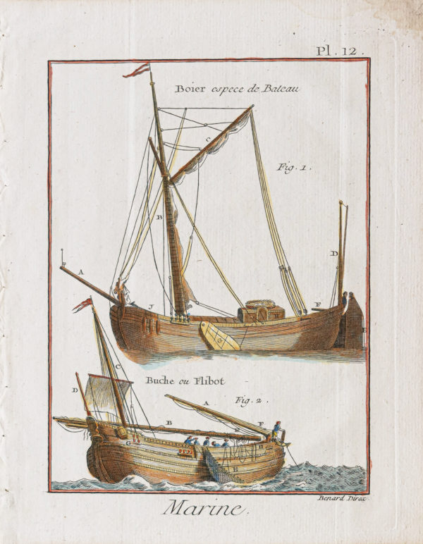 Gravure ancienne - Marine