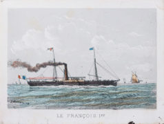 Lithographie ancienne - le François 1er - Marine