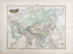 Carte géographique ancienne du Moyen Orient