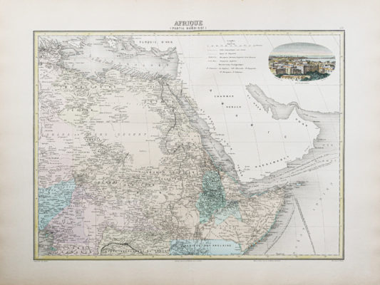 Carte ancienne - Nord Ouest de l'Afrique