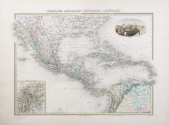 Carte ancienne Mexique - Amérique centrale - Antilles