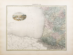 Carte ancienne du Sud Ouest de la France