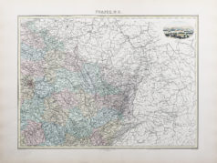 Carte ancienne du Nord Est de la France