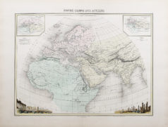 Carte géographique ancienne de l'Ancien Monde
