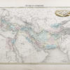 Carte géographique ancienne de l'Empire d'Alexandrie
