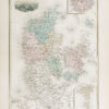Carte géographique ancienne du Danemark