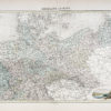 Carte géographique ancienne - Allemagne