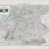 Carte géographique ancienne - Allemagne