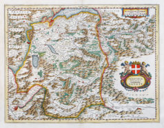 Carte géographique ancienne de Savoie