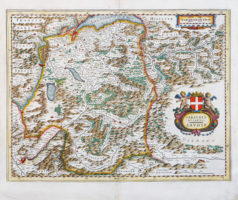 Carte géographique ancienne de Savoie