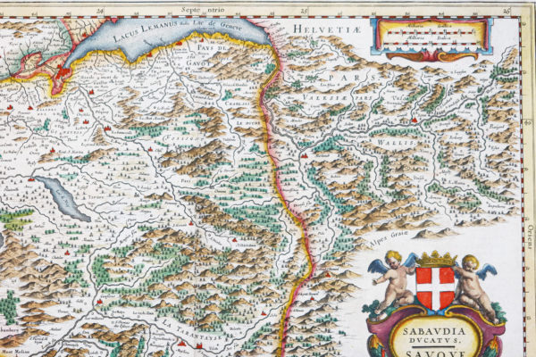 Carte géographique ancienne de Savoie