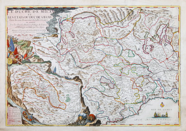 Carte géographique ancienne - Savoie