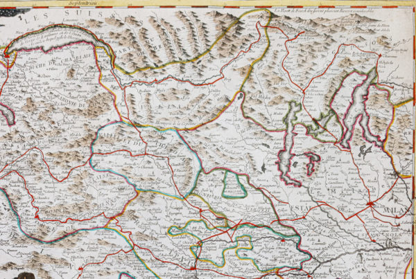 Carte géographique ancienne - Savoie