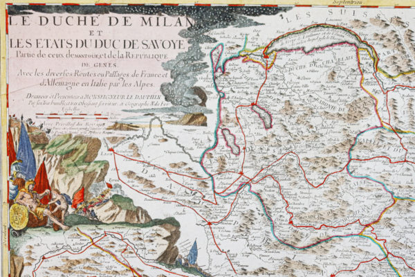 Carte géographique ancienne - Savoie