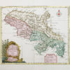 Carte géographique ancienne de la Martinique
