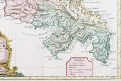 Carte géographique ancienne de la Martinique