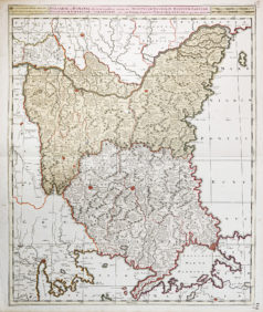 Carte géographique ancienne - Bulgarie - Roumanie