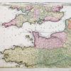 Carte ancienne du Canal de la Manche