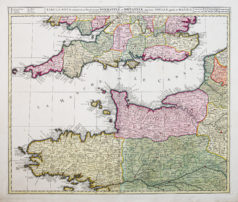 Carte ancienne du Canal de la Manche