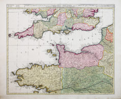 Carte ancienne du Canal de la Manche