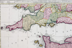 Carte ancienne du Canal de la Manche