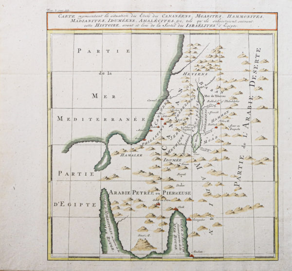 Carte géographique ancienne - Moyen Orient