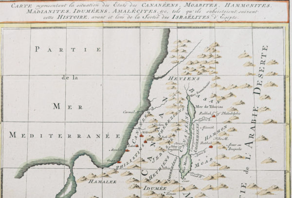 Carte géographique ancienne - Moyen Orient