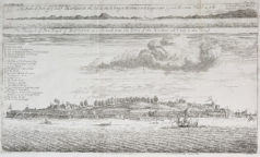 Panorama ancien - Fort de France - Martinique - Port Royal