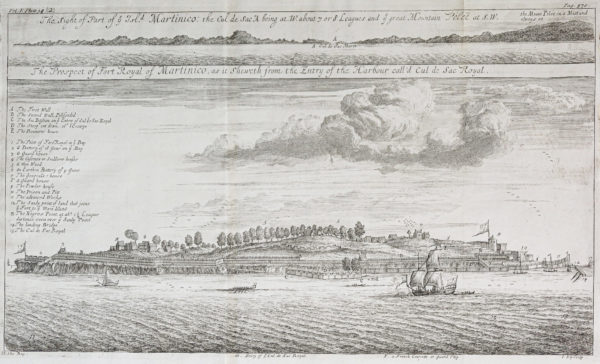 Panorama ancien - Fort de France - Martinique - Port Royal
