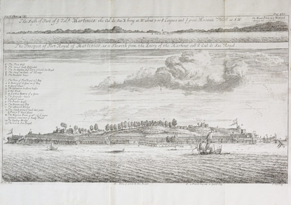 Panorama ancien - Fort de France - Martinique - Port Royal