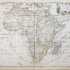 Carte géographique ancienne de l’Afrique