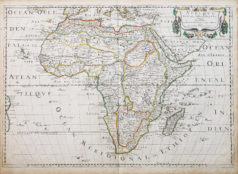 Carte géographique ancienne de l’Afrique