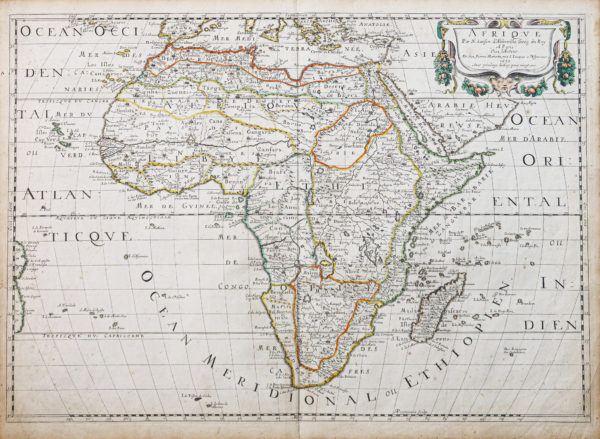 Carte géographique ancienne de l’Afrique