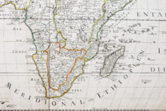 Carte géographique ancienne de l’Afrique