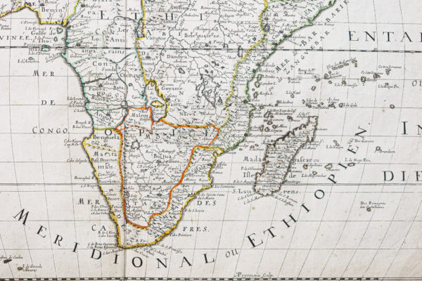 Carte géographique ancienne de l’Afrique