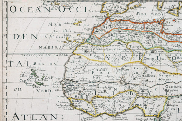Carte géographique ancienne de l’Afrique