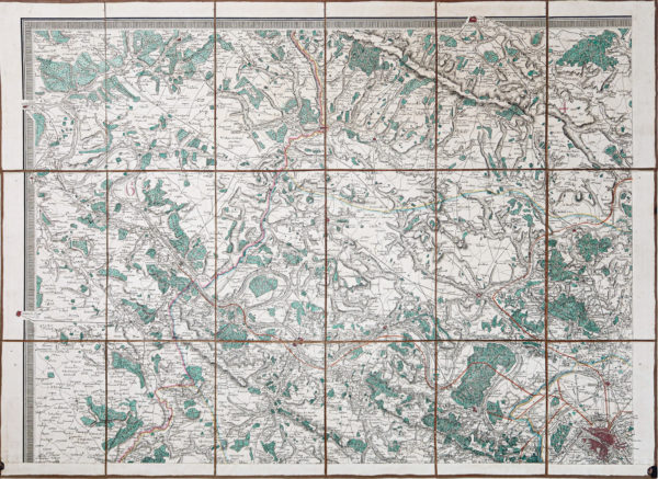 Plan ancien de Paris et ses environs