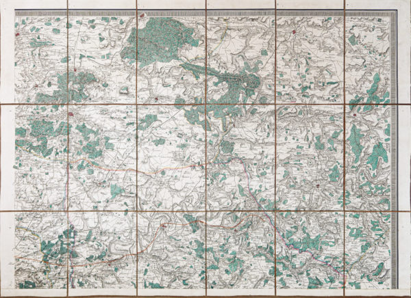 Plan ancien de Paris et ses environs