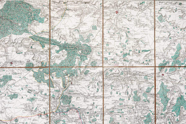 Plan ancien de Paris et ses environs